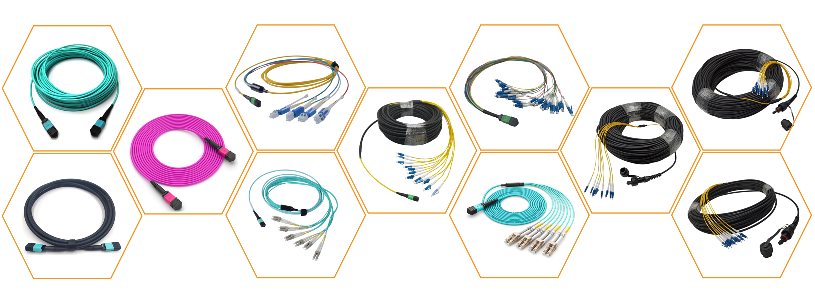 Cables de conexión MPO Conjuntos de cables de conexión